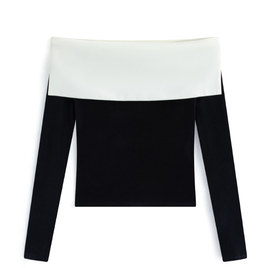 【达人专属】MandyZhang女针织一字领2026春毛针织衫打底衫XS0187