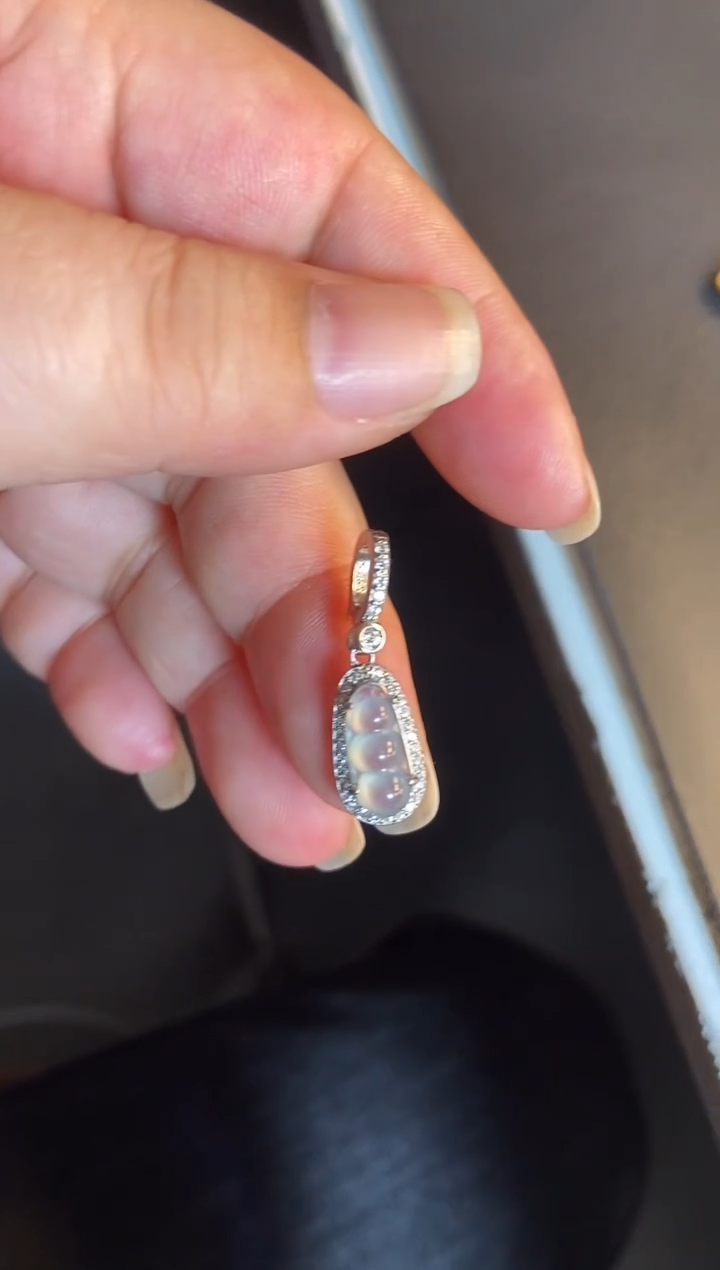 吊坠(不含链)银S925镶嵌翡翠1