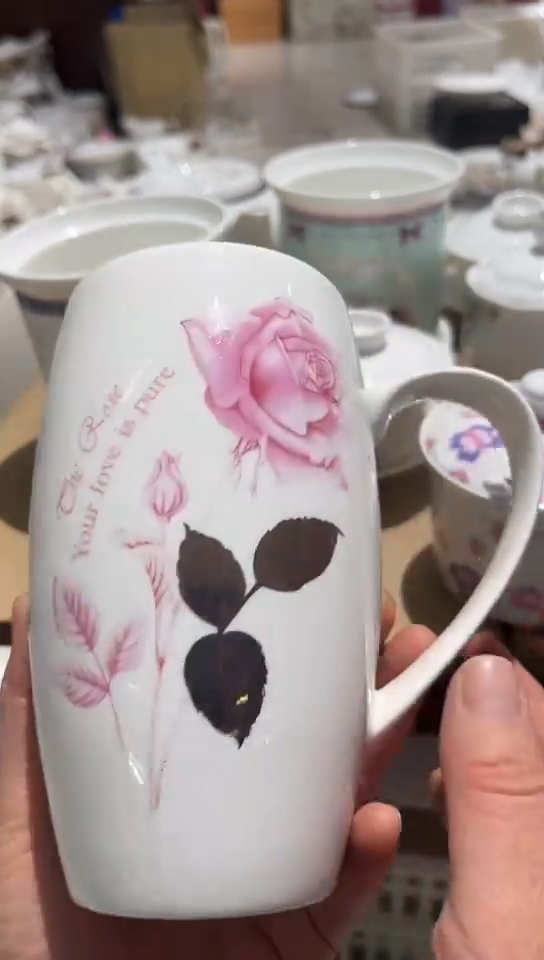 骨瓷杯子隆达骨瓷