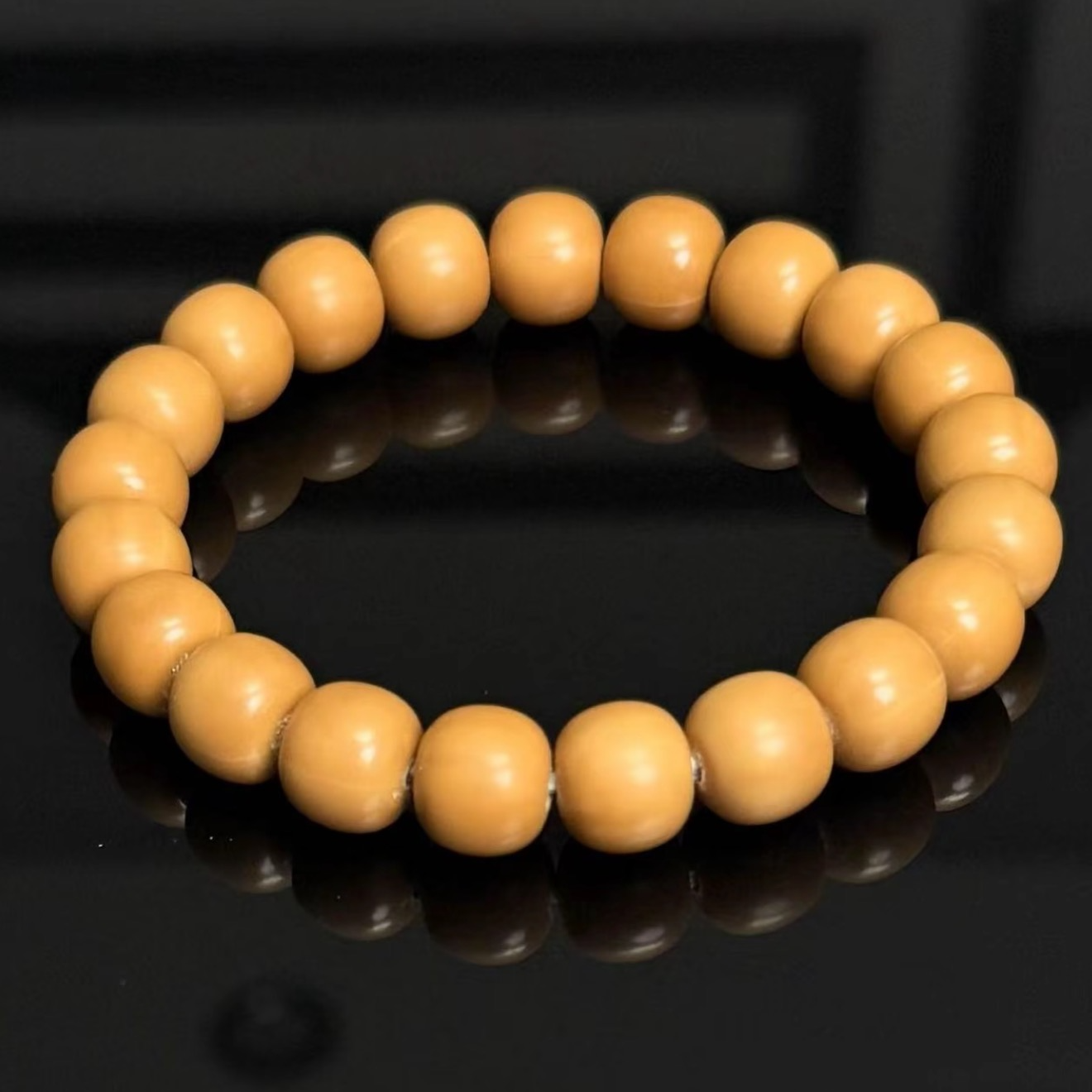 【龙炎大老型】原皮猴头手串 全品无暇