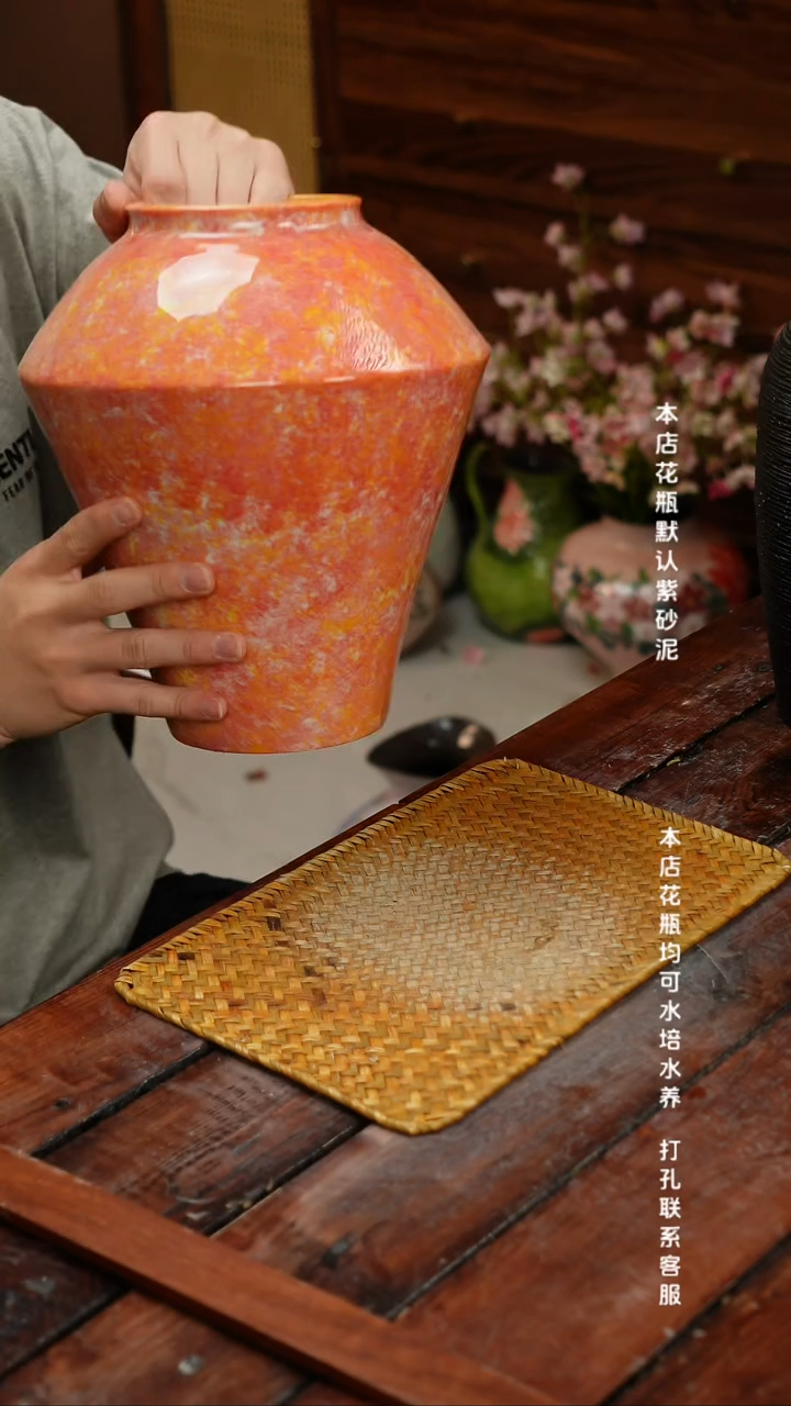 摆件景德镇艺术感手作花瓶