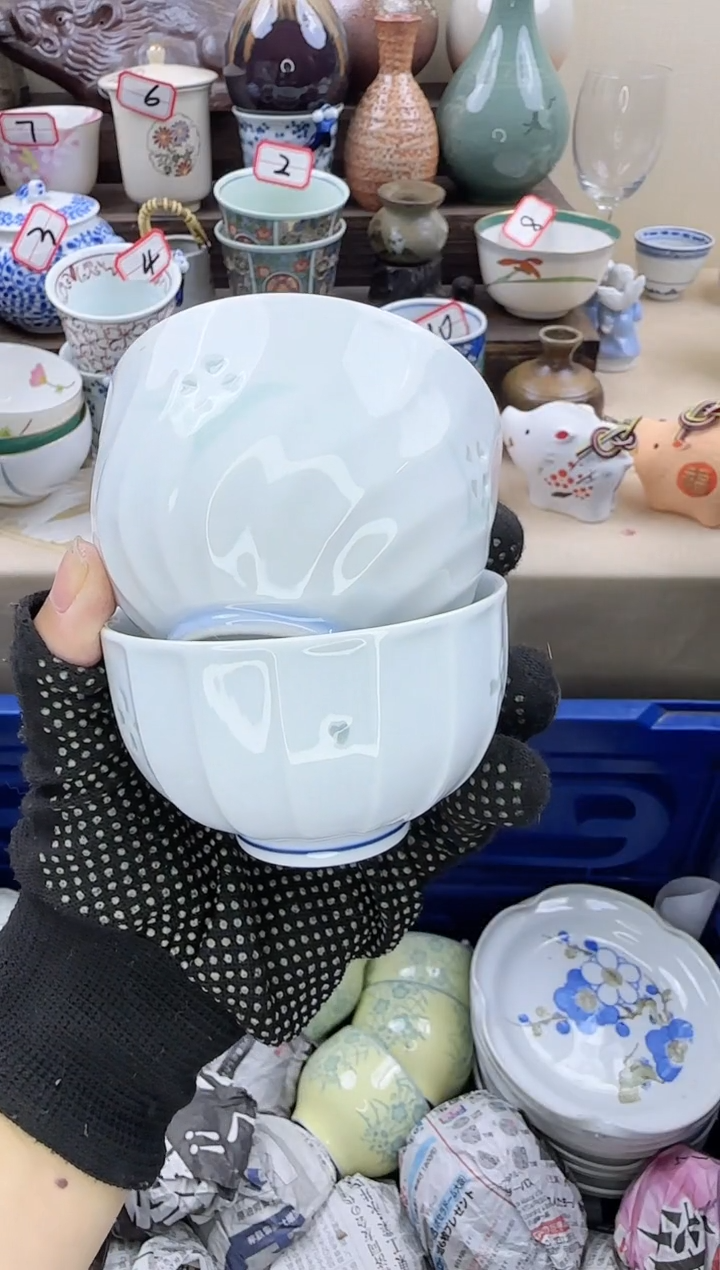 【闪购商品】瓷片玲珑杯中古陶瓷满18米包邮一单一付