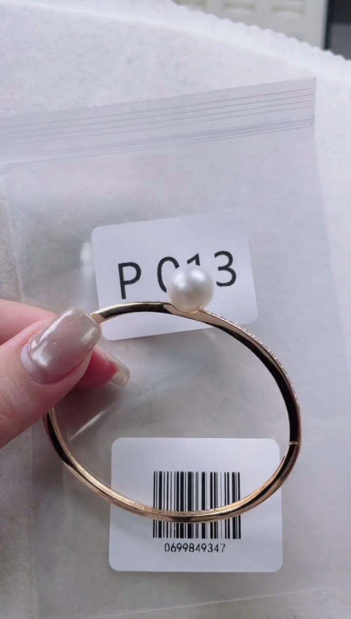 【闪购商品】海水珍珠手镯银S925镶嵌P013