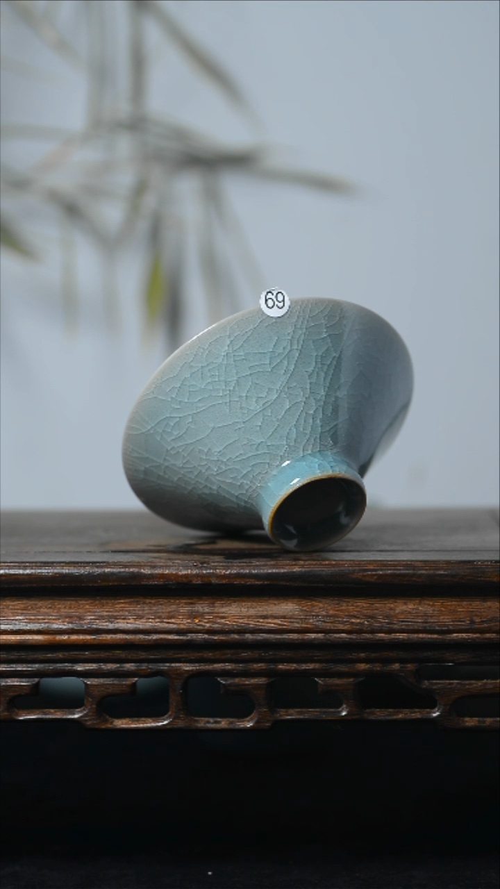 69号手工斗笠杯清凉寺汝瓷