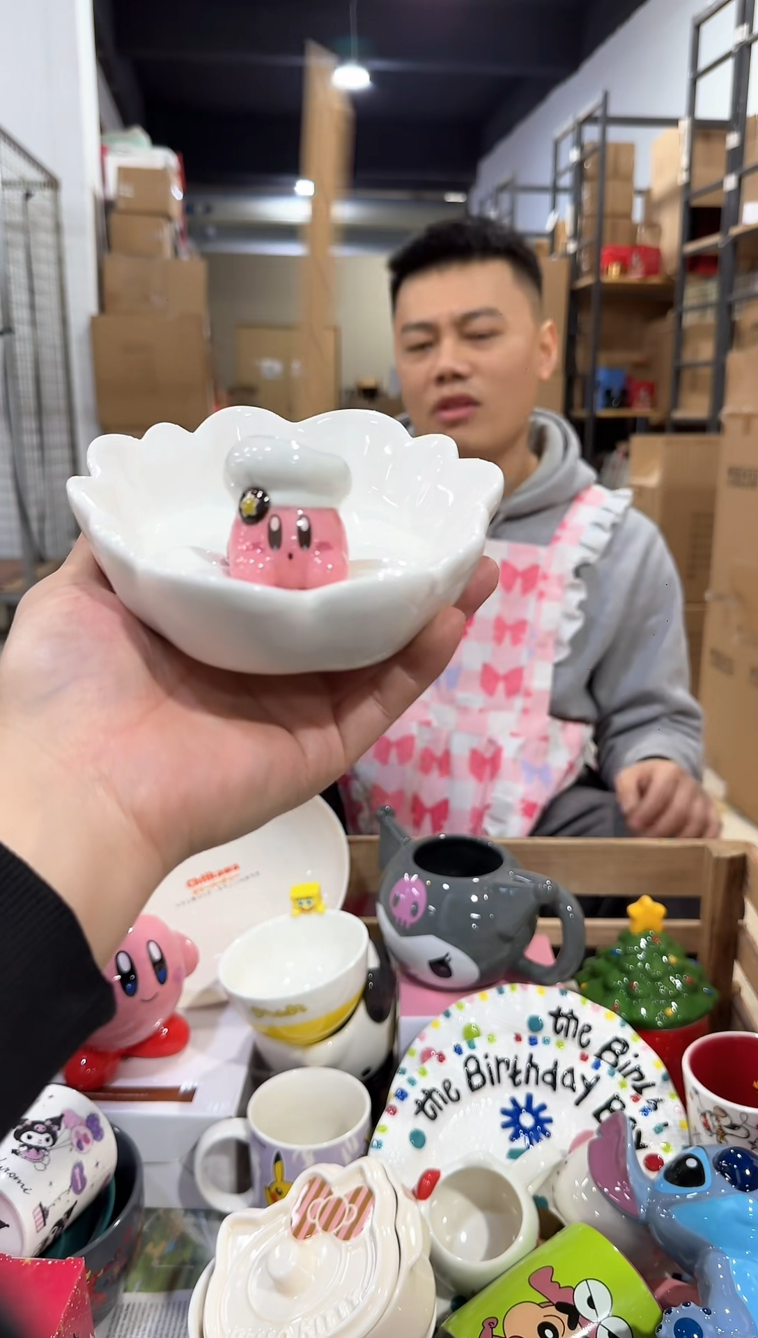 瓷片星之卡比花边盘