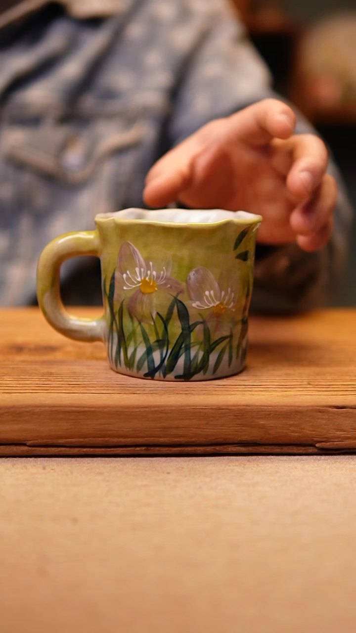 @@陶园瓷舍@@纯手工手绘@高温釉下彩