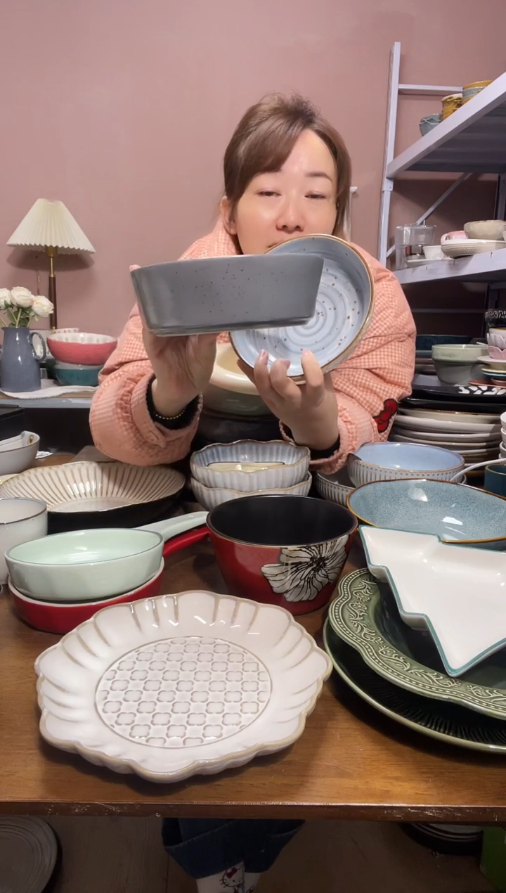 陶瓷微瑕（2个装）双面+灰色深碗