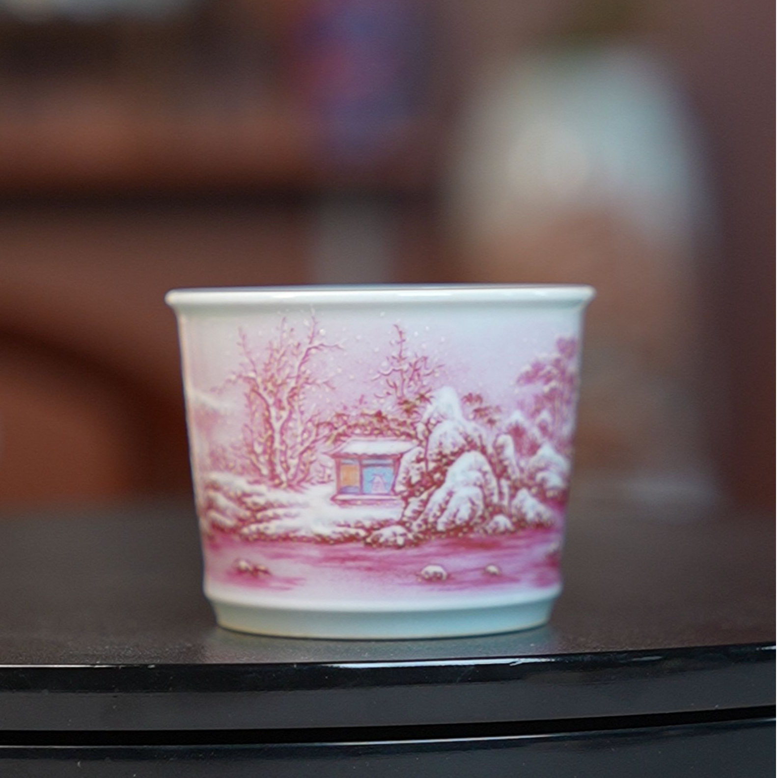 12.27/粉彩直口杯