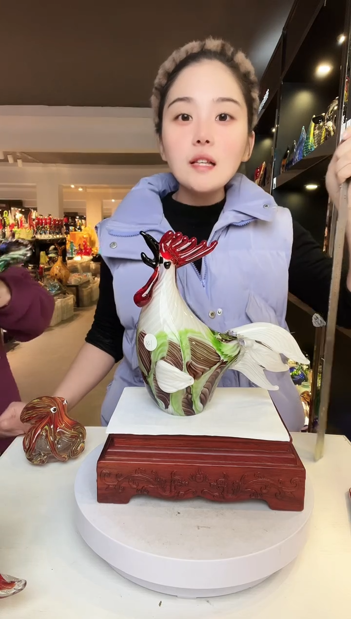 【闪购商品】茶盏琉璃摆件家居摆件