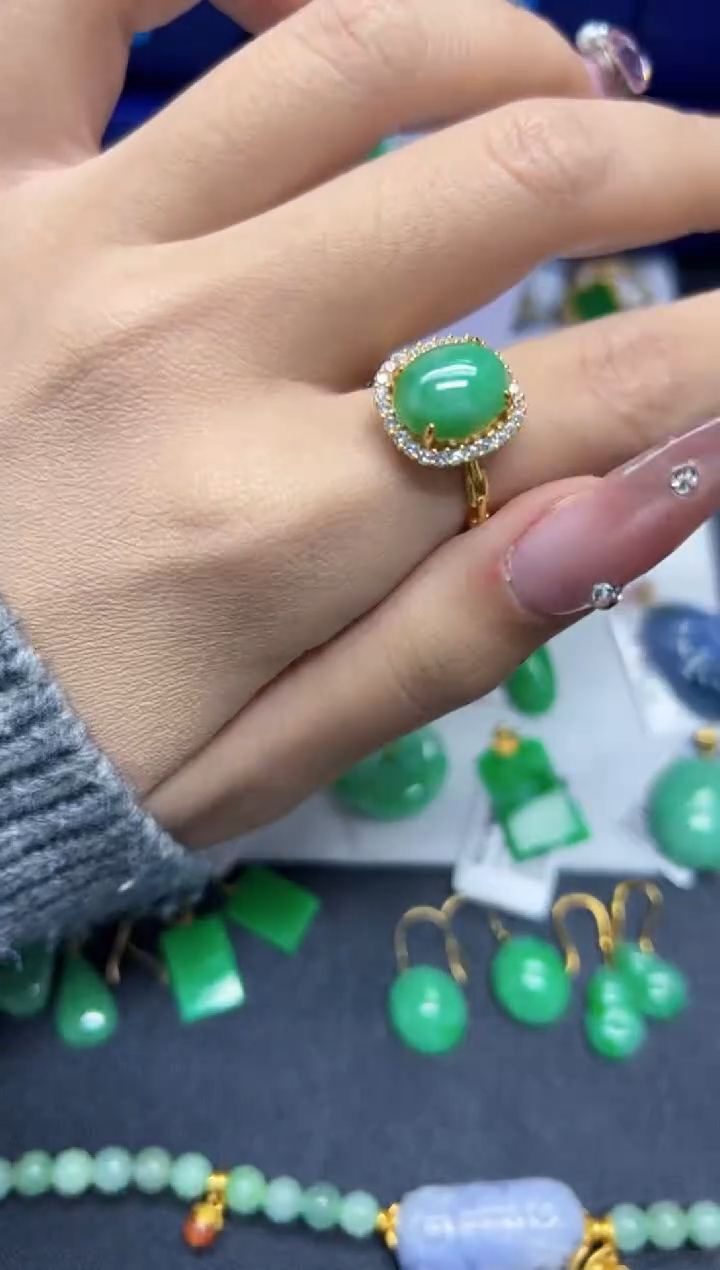 【闪购商品】翡翠戒指未镶嵌Y缅料A货/多样性发货/一件