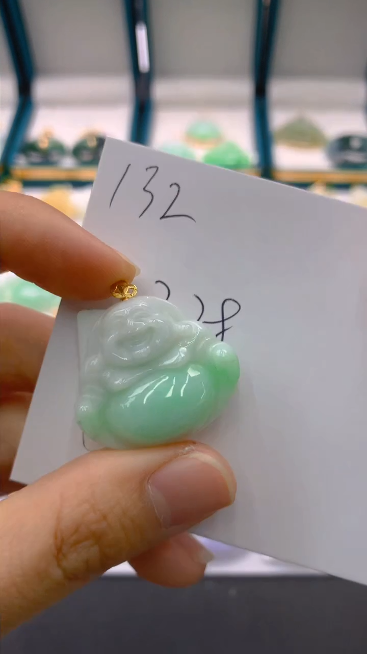 【闪购商品】翡翠颈饰18K金镶嵌1111111111