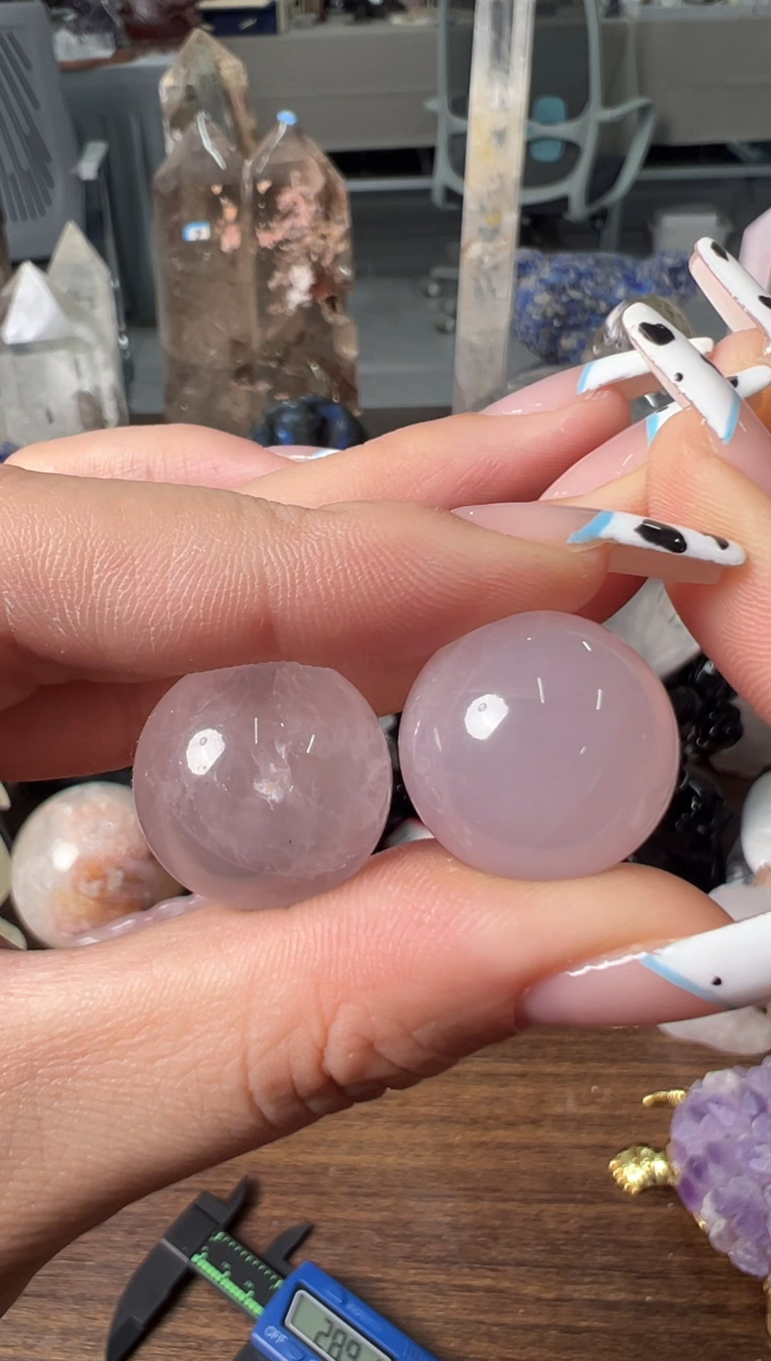 未镶嵌珠宝半成品水晶M933 拍一发二