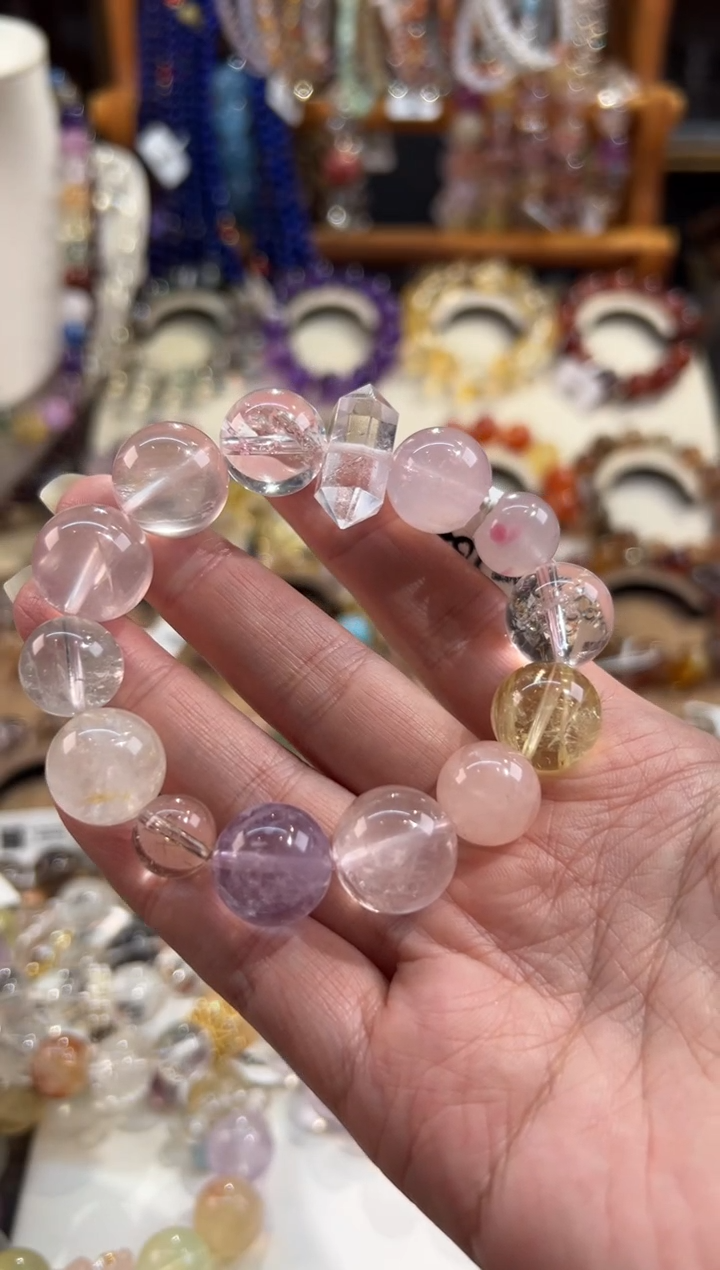 合金手链水晶爱****爱爱丽丝是个小可爱 定制款 天然水晶默认微瑕