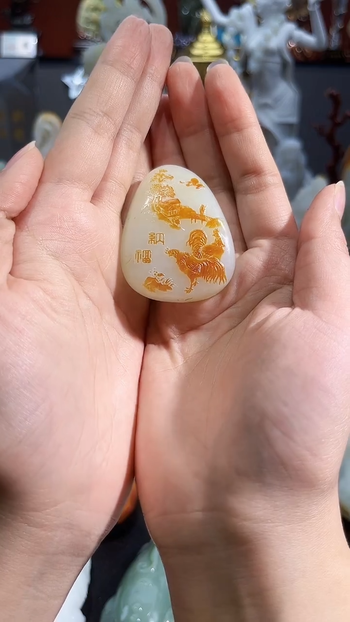 未镶嵌和田玉把件 