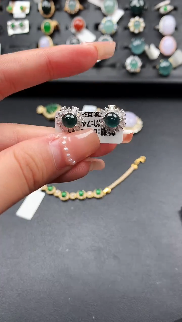 【闪购商品】翡翠戒指银S925镶嵌52141