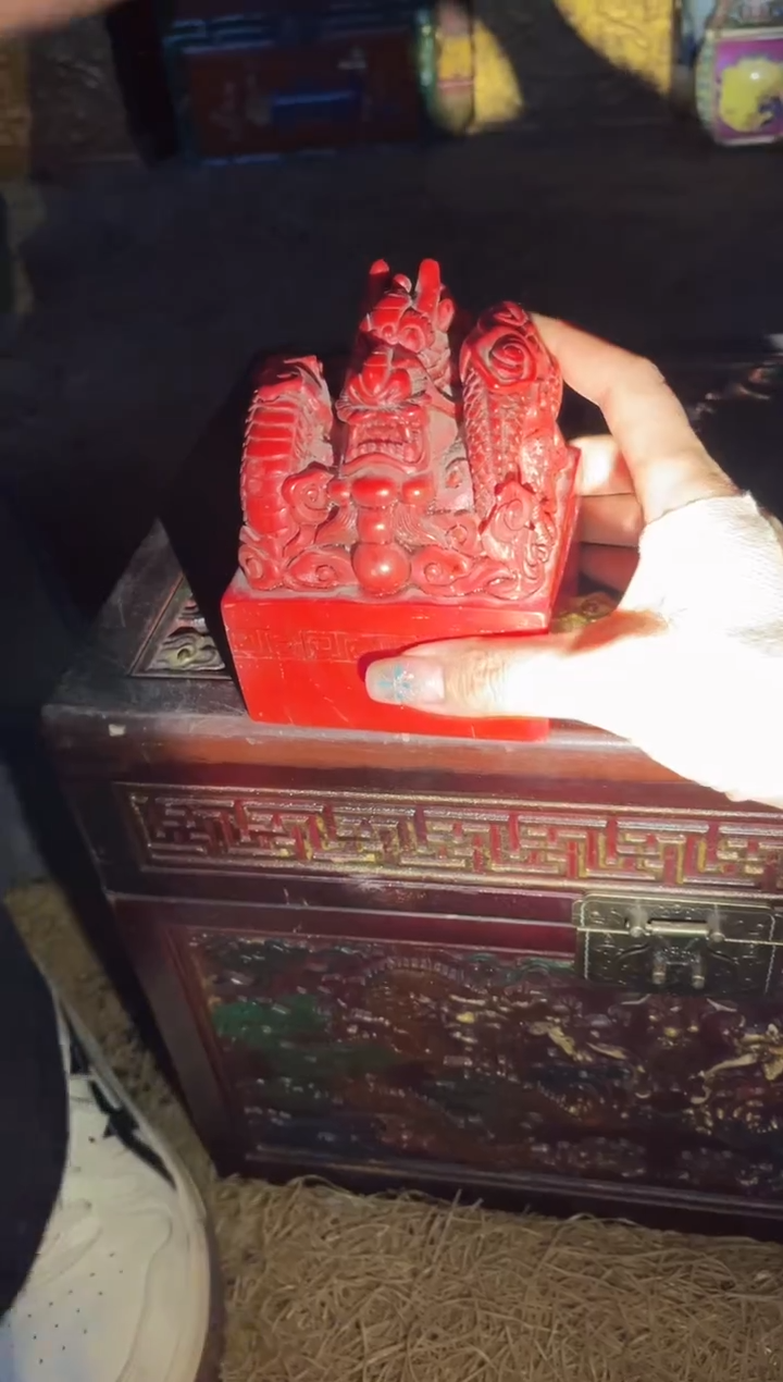 【闪购商品】【闪购商品】红色印章摆件