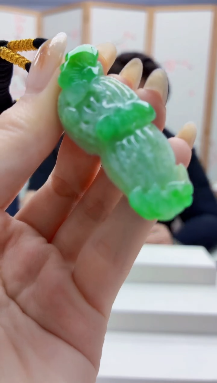 未镶嵌定制翡翠5060jw-毛货挂件96