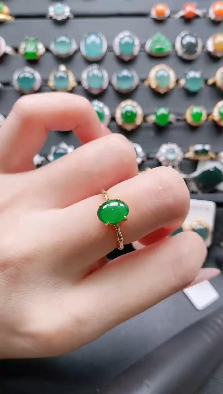 【闪购商品】翡翠戒指银S925镶嵌11111111