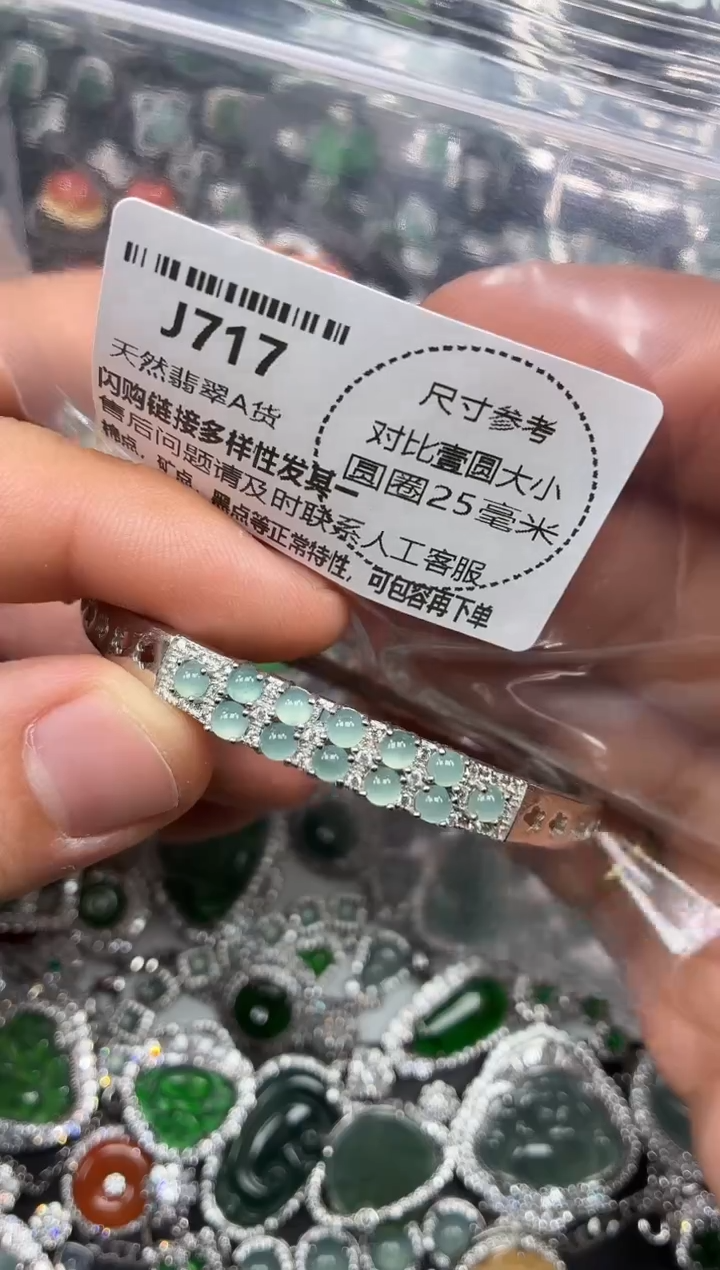 颈饰未镶嵌翡翠J717手镯