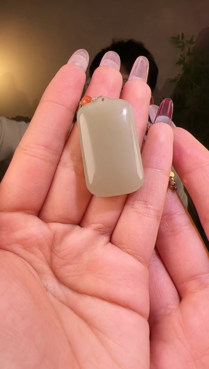 【闪购商品】和田玉颈饰未镶嵌无事牌3034多样性发