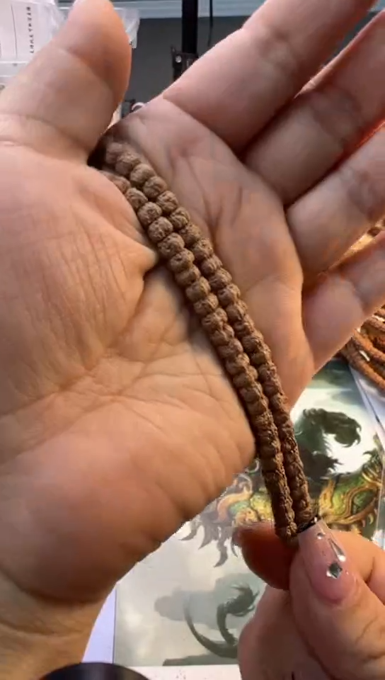 【闪购商品】金刚菩提手串003原皮佛手斩龙藏切