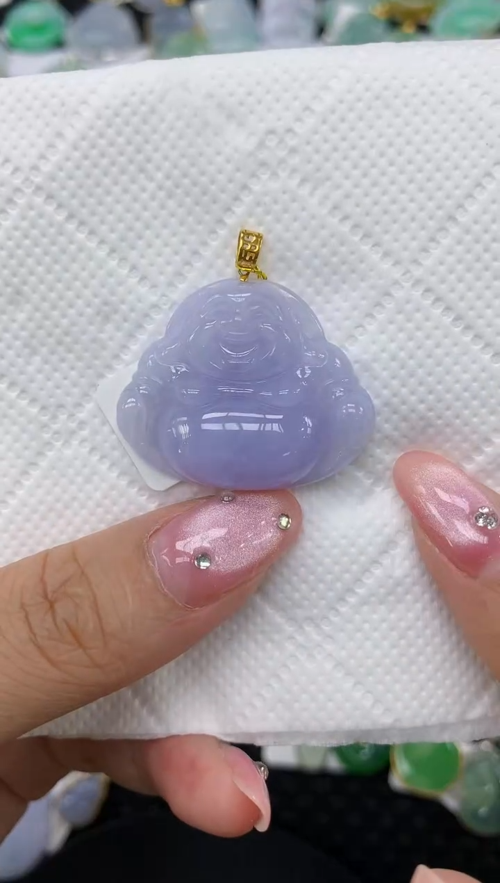 翡翠18K金镶嵌颈饰1111111111