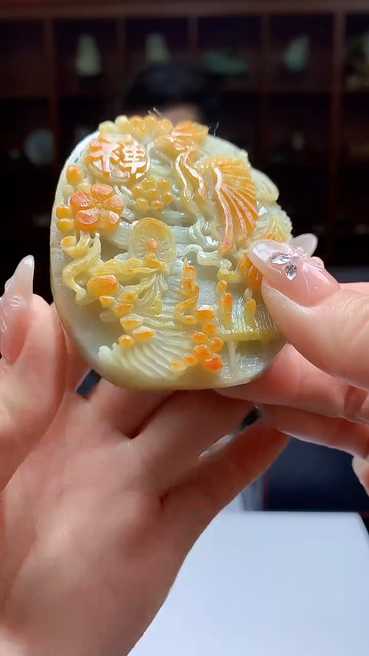 【闪购商品】定制翡翠未镶嵌8046jj-毛货挂件11