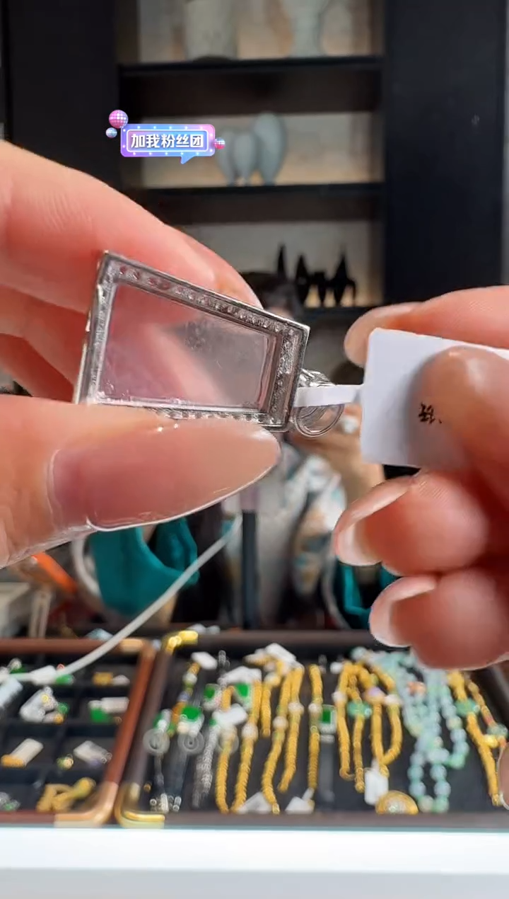 颈饰银S925镶嵌翡翠26