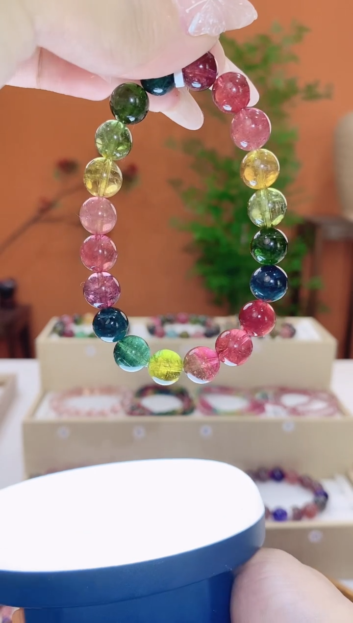 【闪购商品】碧玺手链未镶嵌碧玺手链9*多样性发货一件