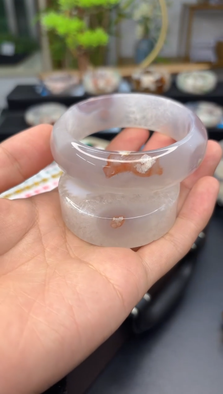 【闪购商品】石英质玉手镯未镶嵌C513(59圈赠送镯心)