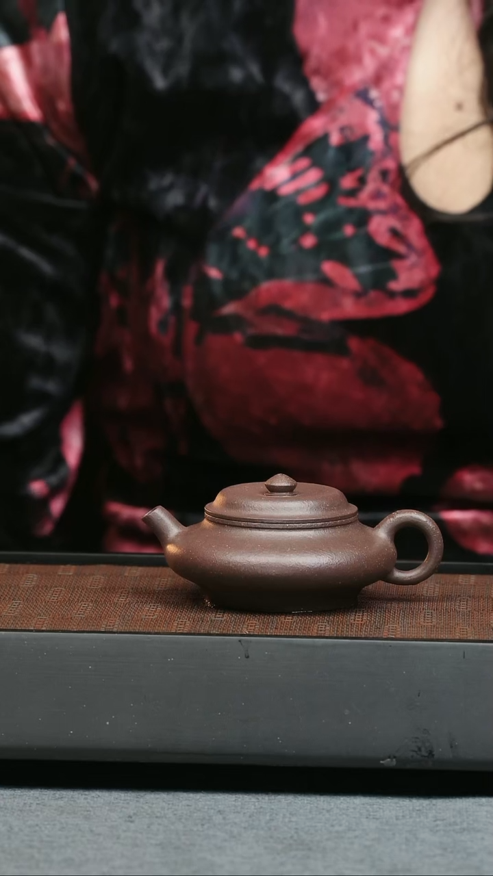 【闪购商品】紫砂茶壶五堂 虚扁-时大彬制