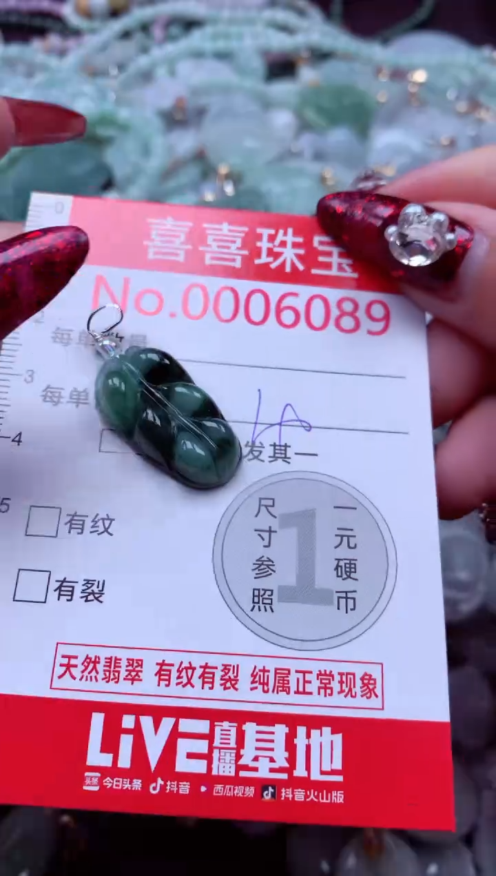 颈饰未镶嵌翡翠6089