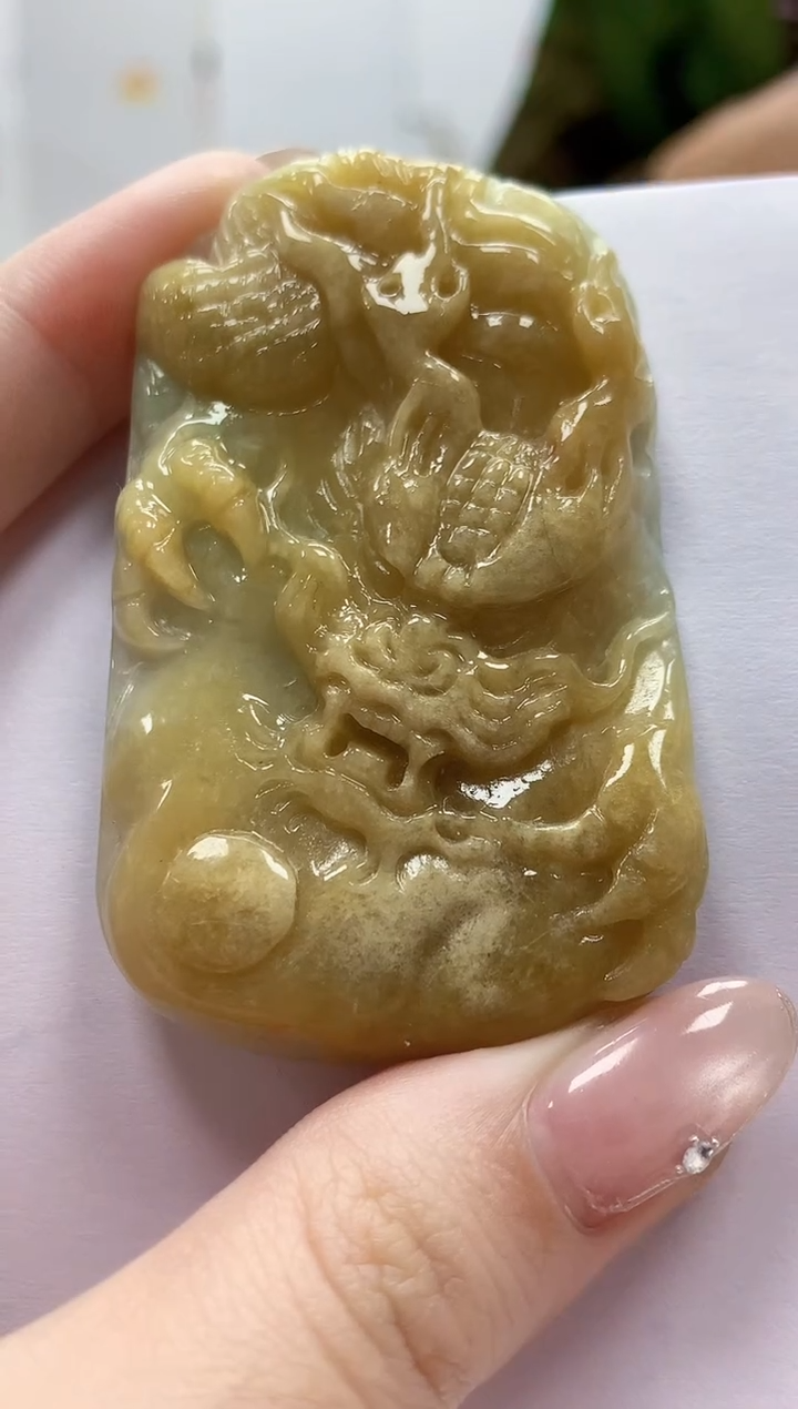定制翡翠未镶嵌4829jw-毛货挂件57