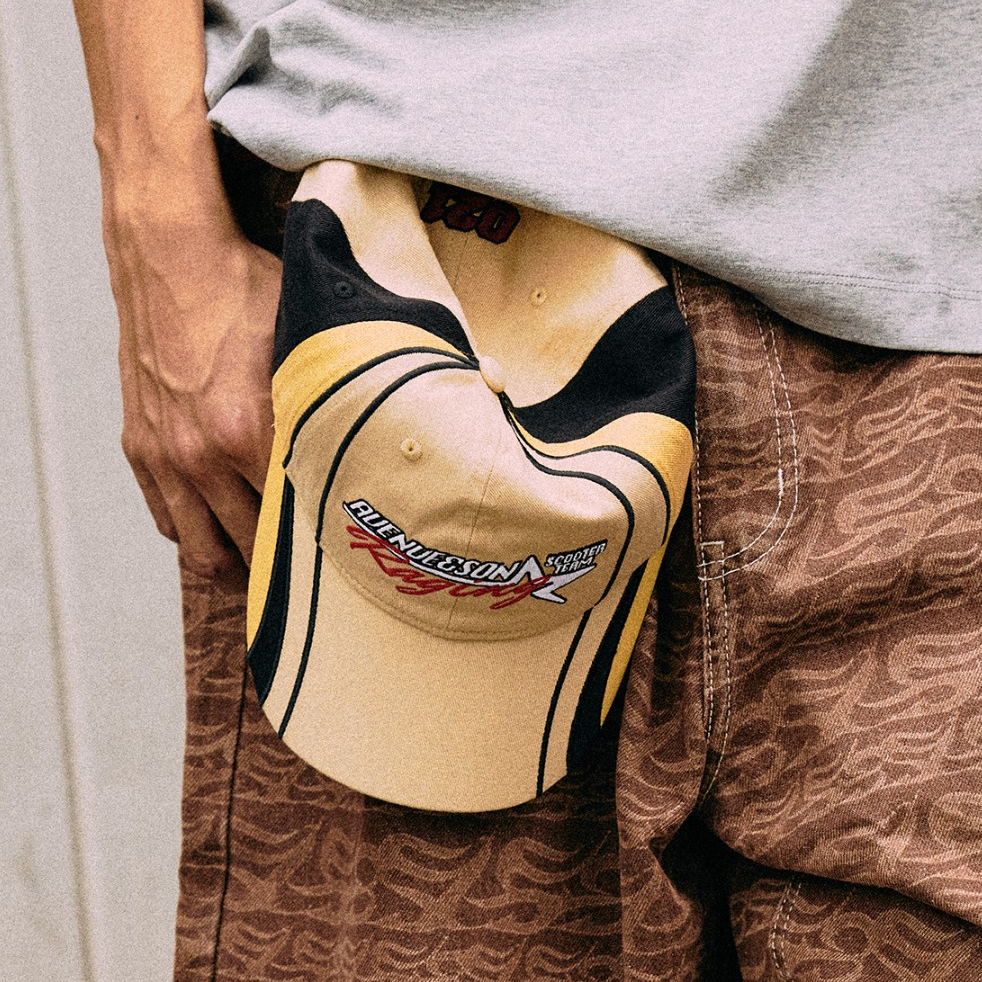 AVENUESON大道之子2025双色刺绣logo赛车主题弯檐帽棒球帽