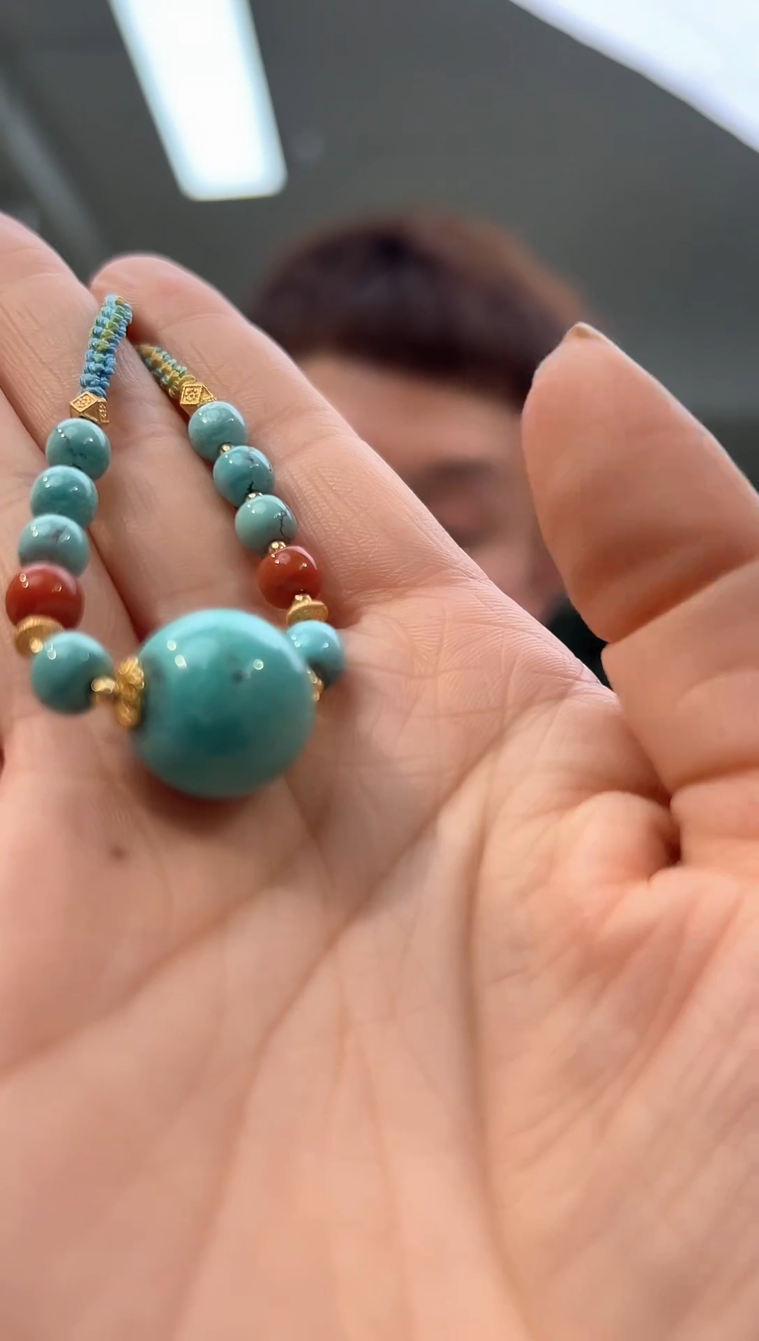 【闪购商品】绿松石银S925镶嵌项链发货一件