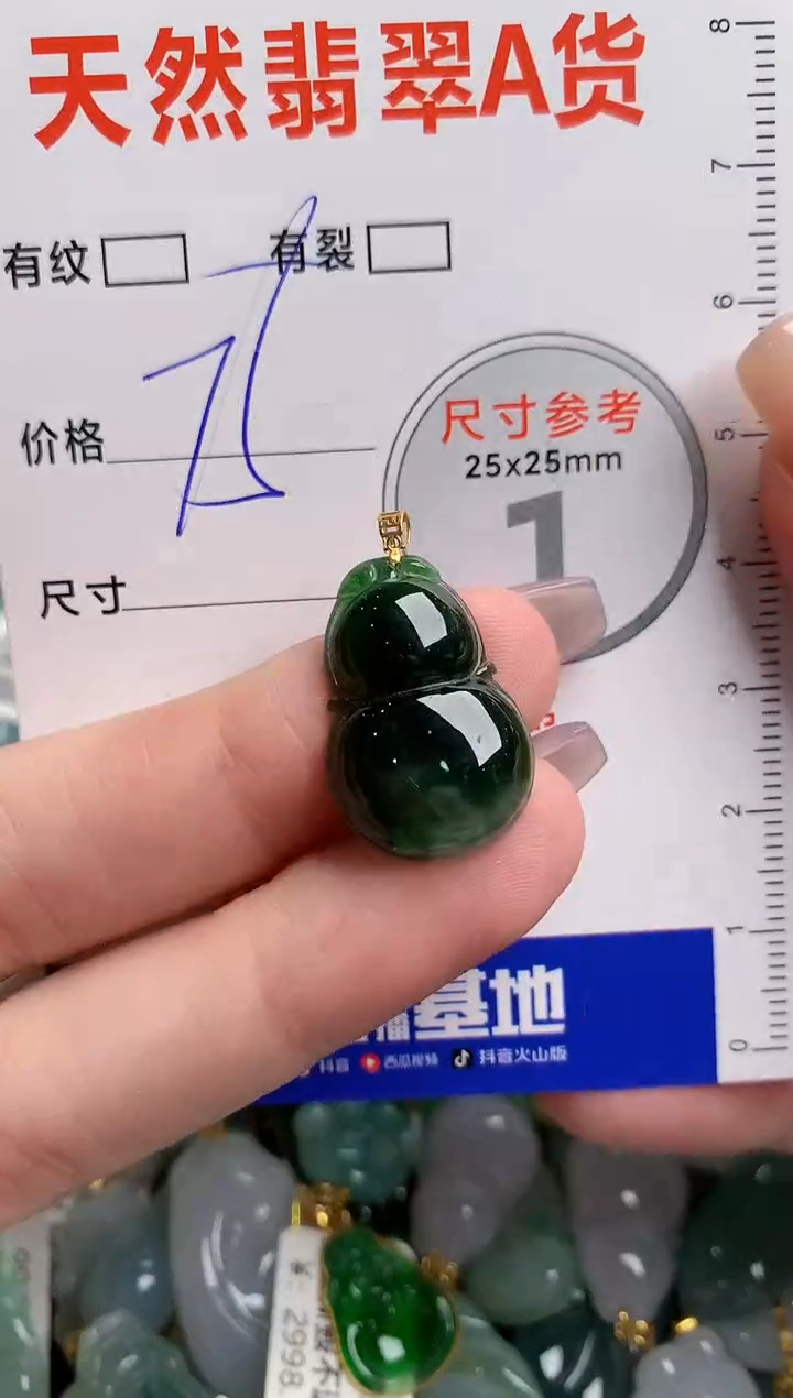 翡翠18K金镶嵌颈饰24002269