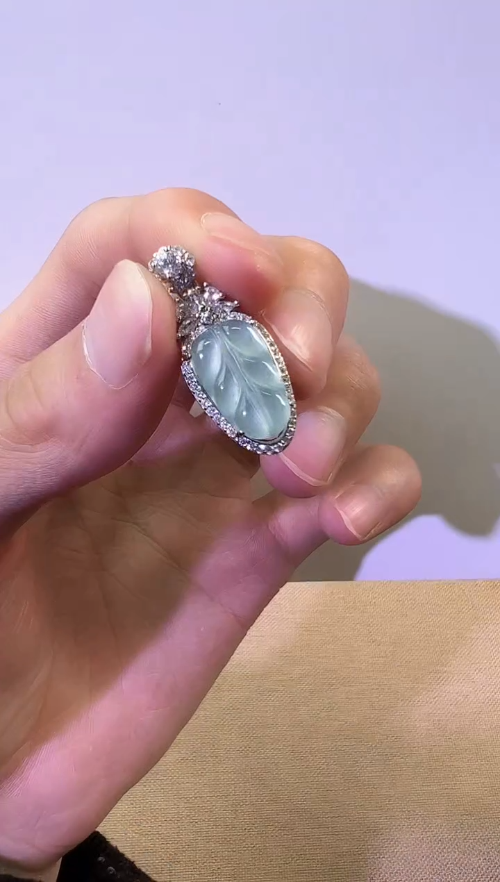 【闪购商品】翡翠颈饰银S925镶嵌KT24031705