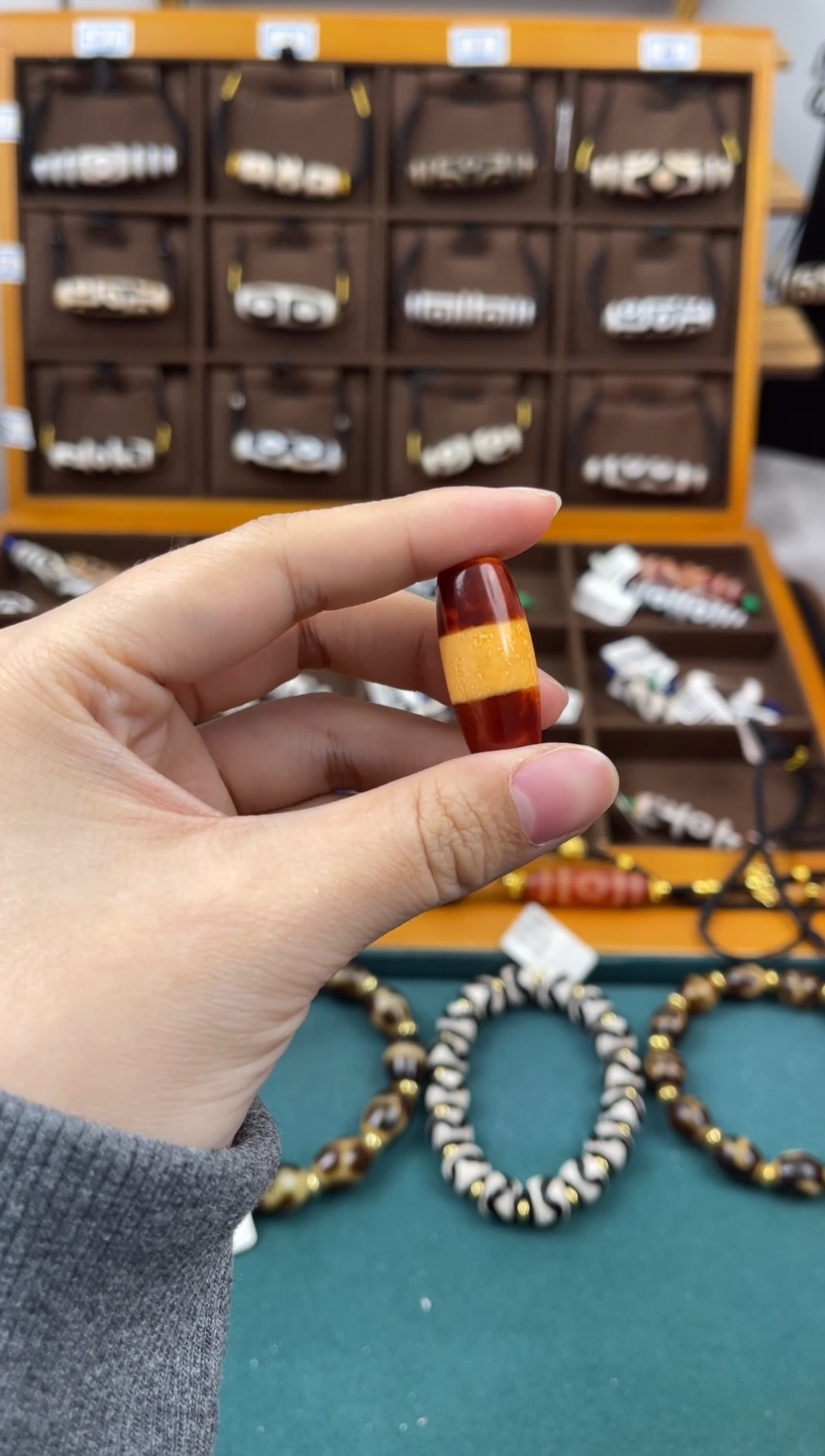 玛瑙/玉髓（覆膜）颈饰未镶嵌20.（微瑕随机发货）