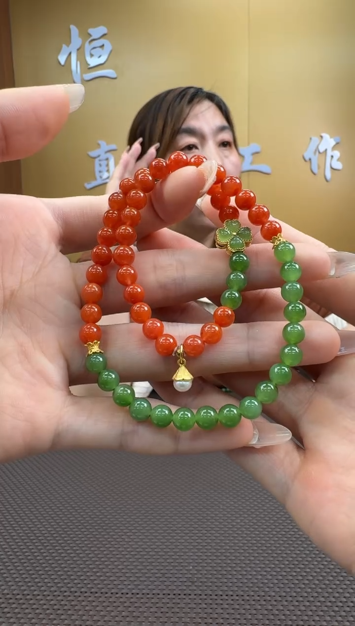 【闪购商品】玛瑙/玉髓手串未镶嵌5-6多样性，发一