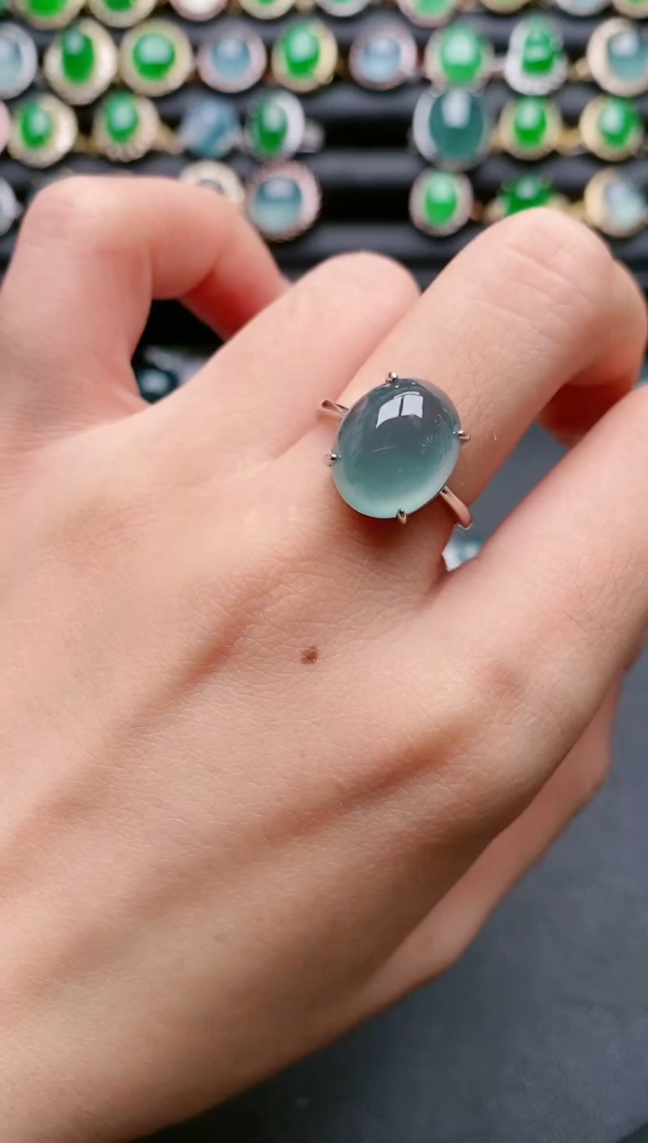 【闪购商品】翡翠戒指银S925镶嵌11111111