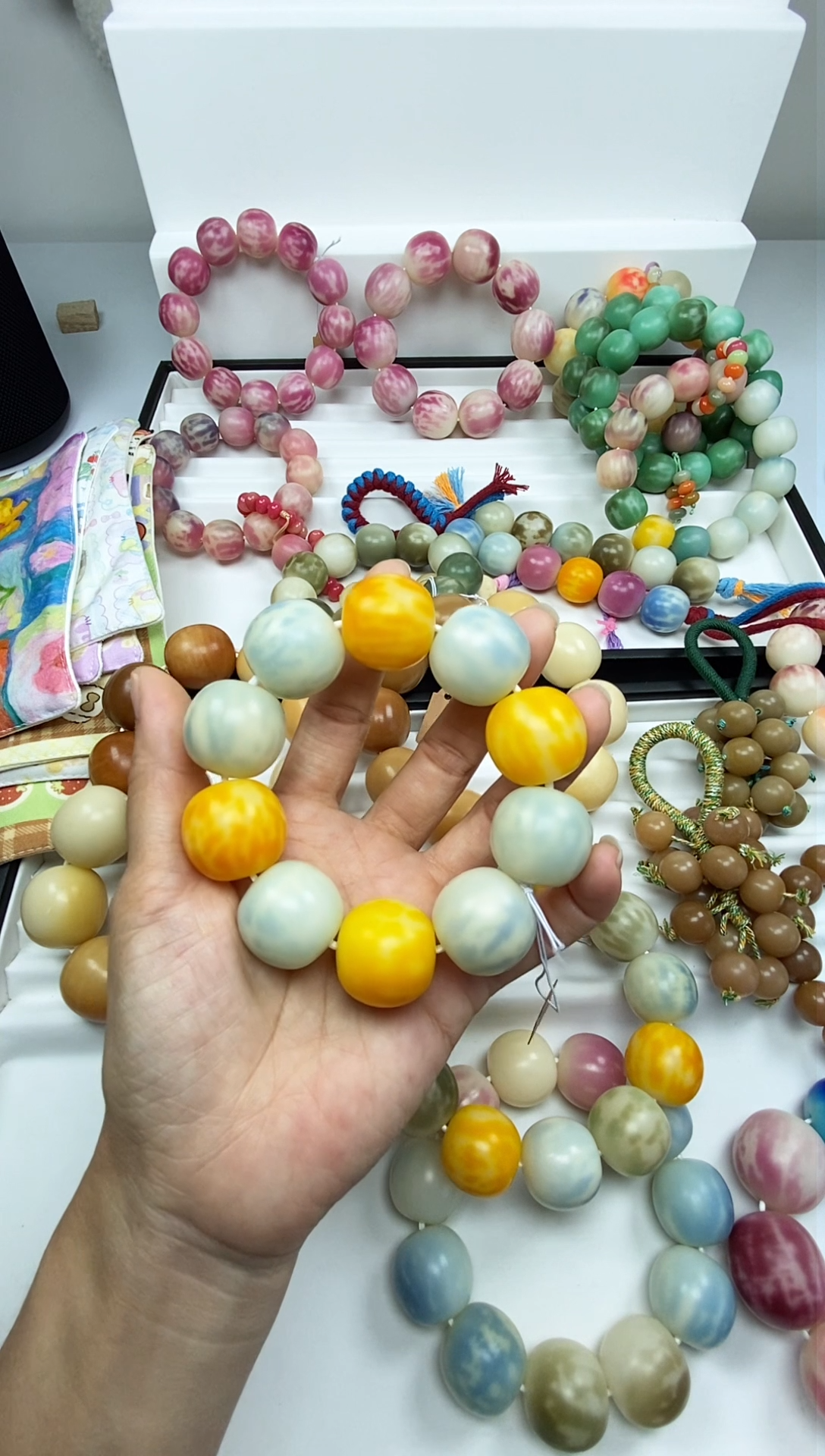 手串菩提根/象牙果手工干磨卡22苹果珠微全