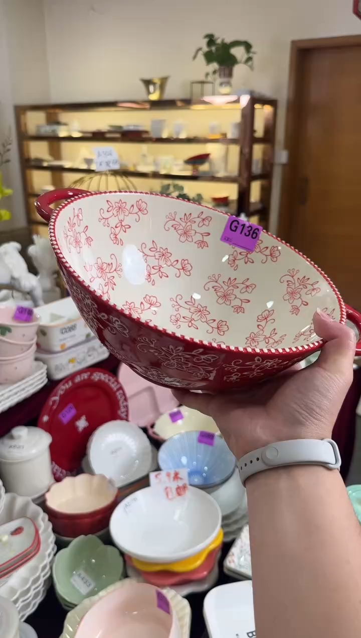 摆件陶G136-1个 陶瓷餐具库存微瑕