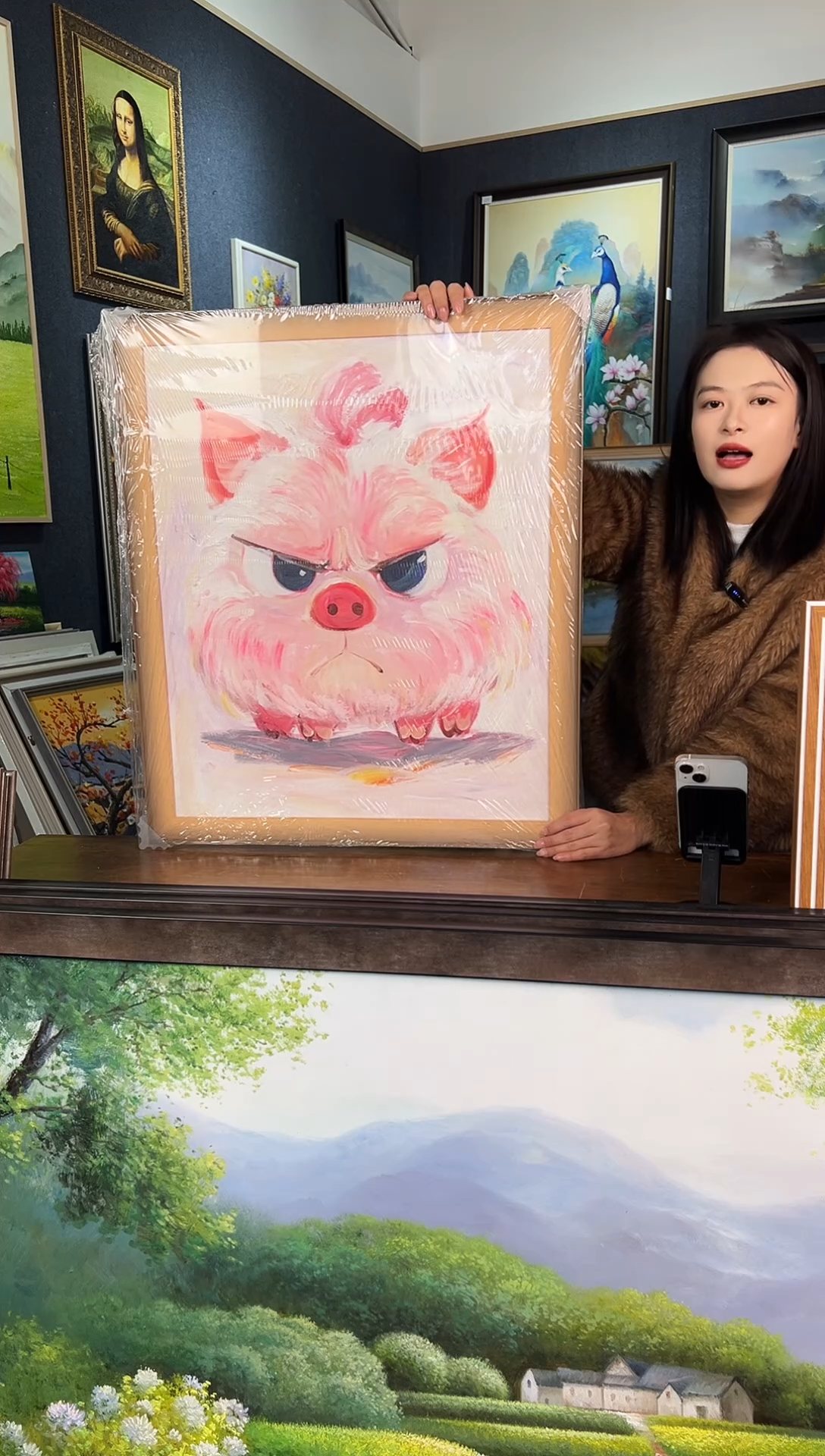 【闪购商品】油画20号 50*60 萌宠-手绘油画