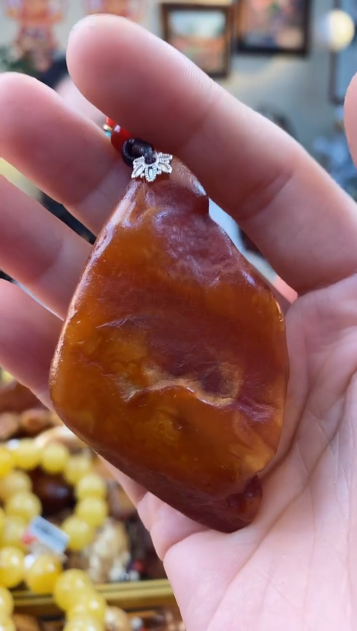 【闪购商品】琥珀颈饰未镶嵌吊坠