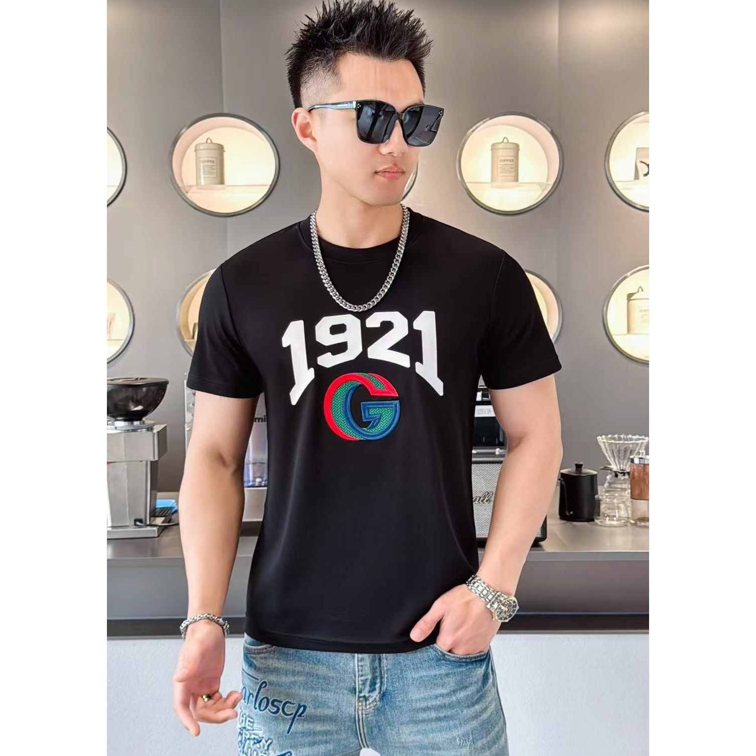 2572新品夏季男士欧货时尚百搭T恤