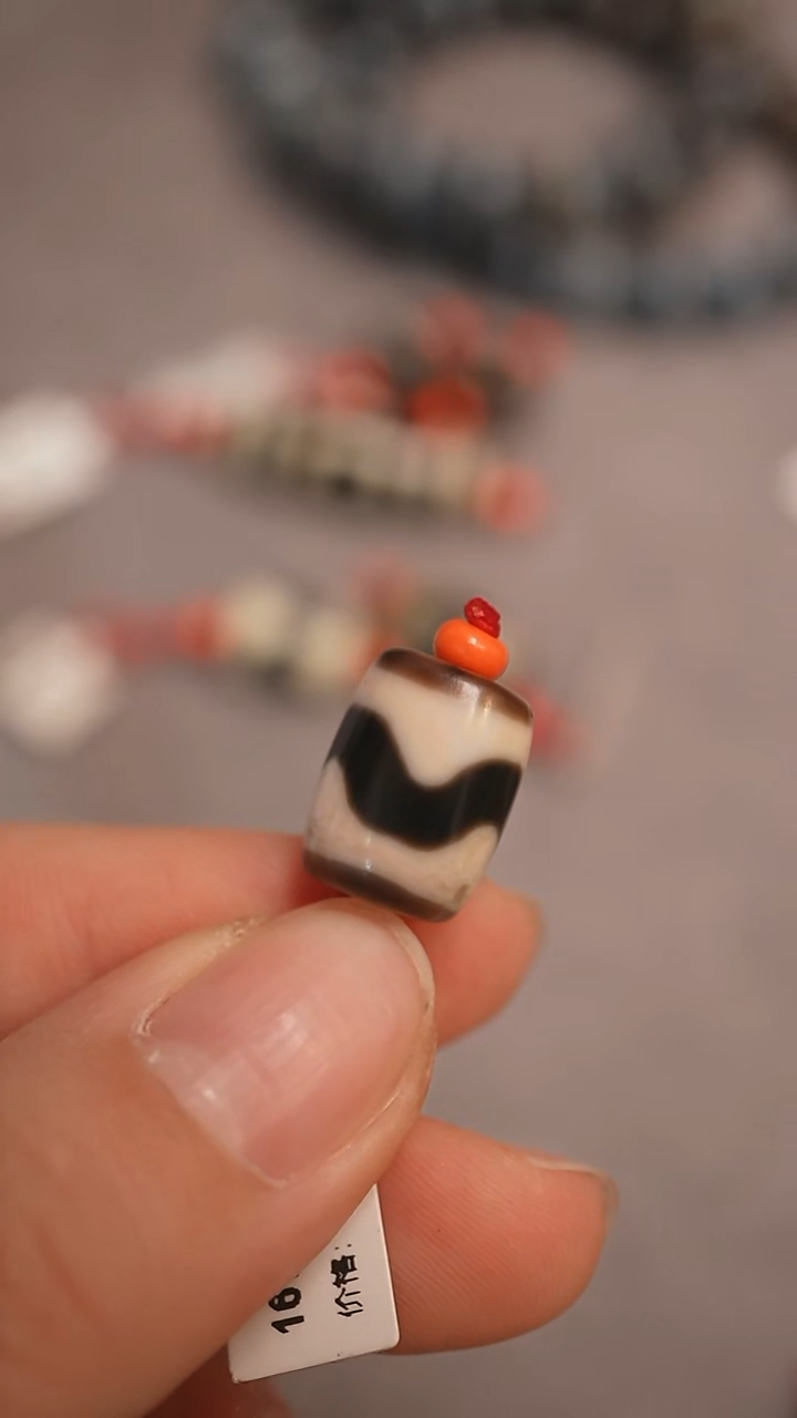 未镶嵌颈饰玛瑙/玉髓奶**妈蚀花玛瑙珠定制编绳