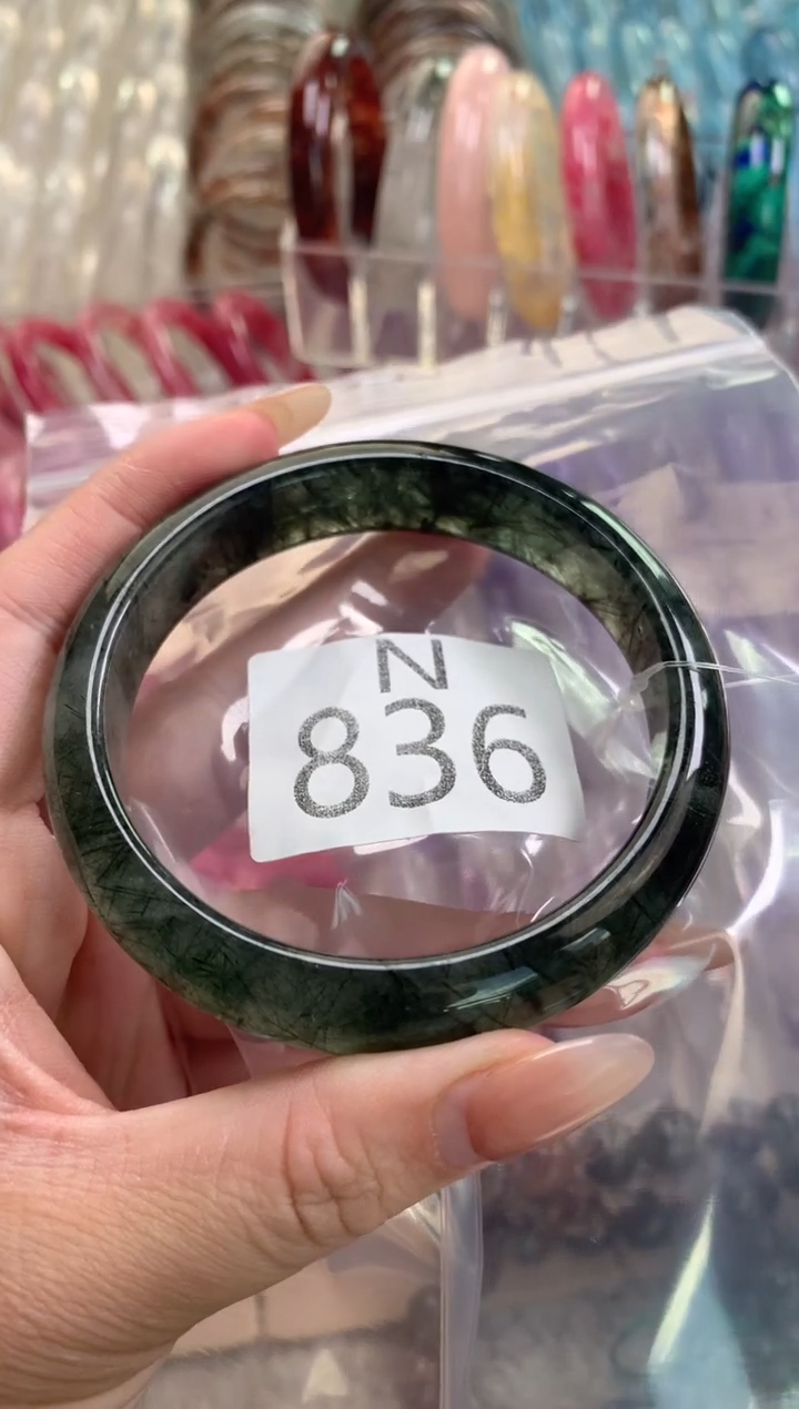 水晶珠宝半成品未镶嵌球*水晶手镯836-61