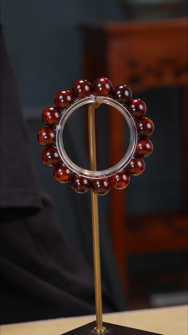 手串/手链黄花梨/降香黄檀天**情海南黄花梨紫油梨老料15