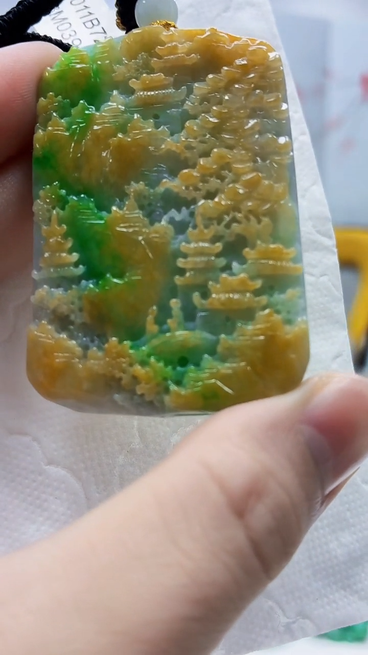 未镶嵌定制翡翠4688bb-毛货挂件68