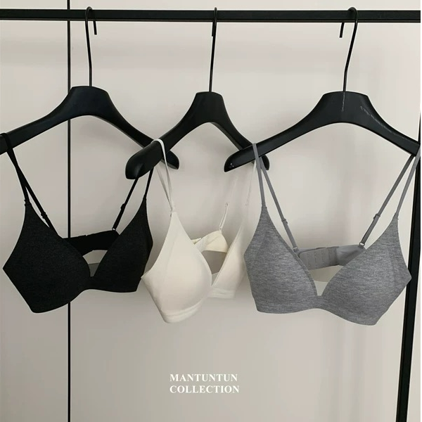  极简 法式三角杯小胸显瘦高级感无痕bra